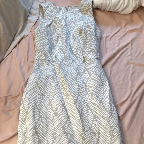 calvin klein white and gold dress Calvin Klein | Dresses | White And Gold Calvin Klein Work Dress